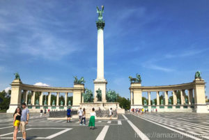 【ブダペスト】英雄広場 行き方から14人の英雄像まで完全解説