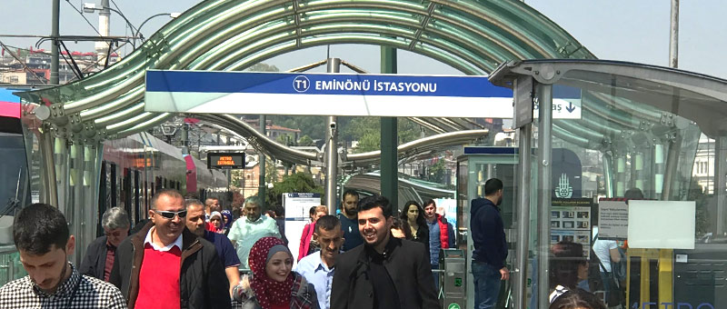 トラムヴァイT1線「Eminönü（エミノニュ駅）」