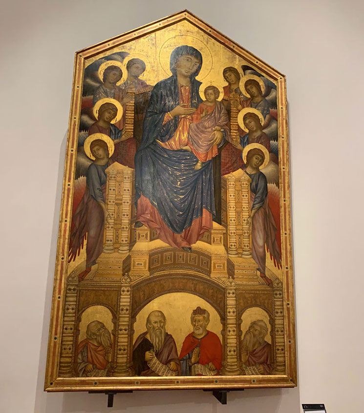 荘厳の聖母（サンタ・トリニタ教会のマエスタ）/ チマプーエ（1280～90年頃）