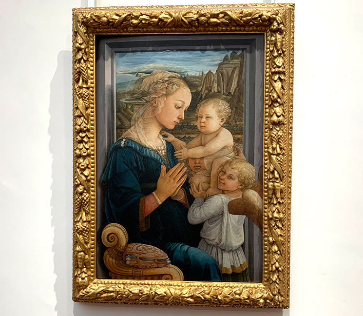 聖母子と二天使 / フィリッポ・リッピ作（1465年頃）
