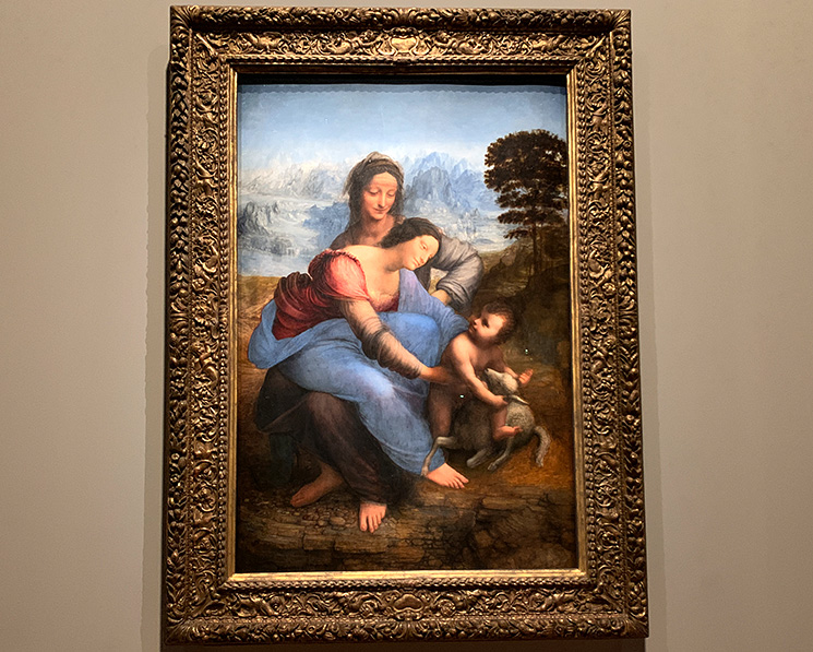 レオナルド・ダ・ヴィンチ作「聖アンナと聖母子（1500年）」