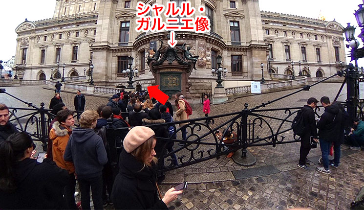 オペラ・ガルニエ 入口の説明画像