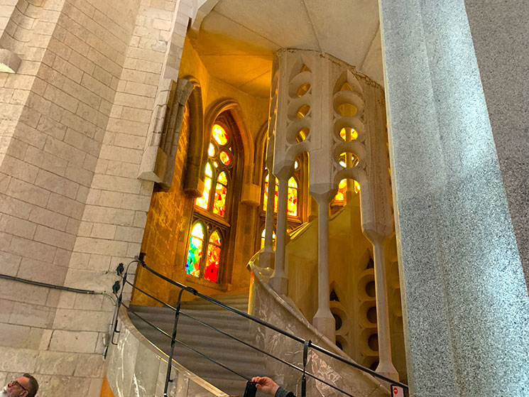 サグラダファミリア聖堂内の螺旋階段