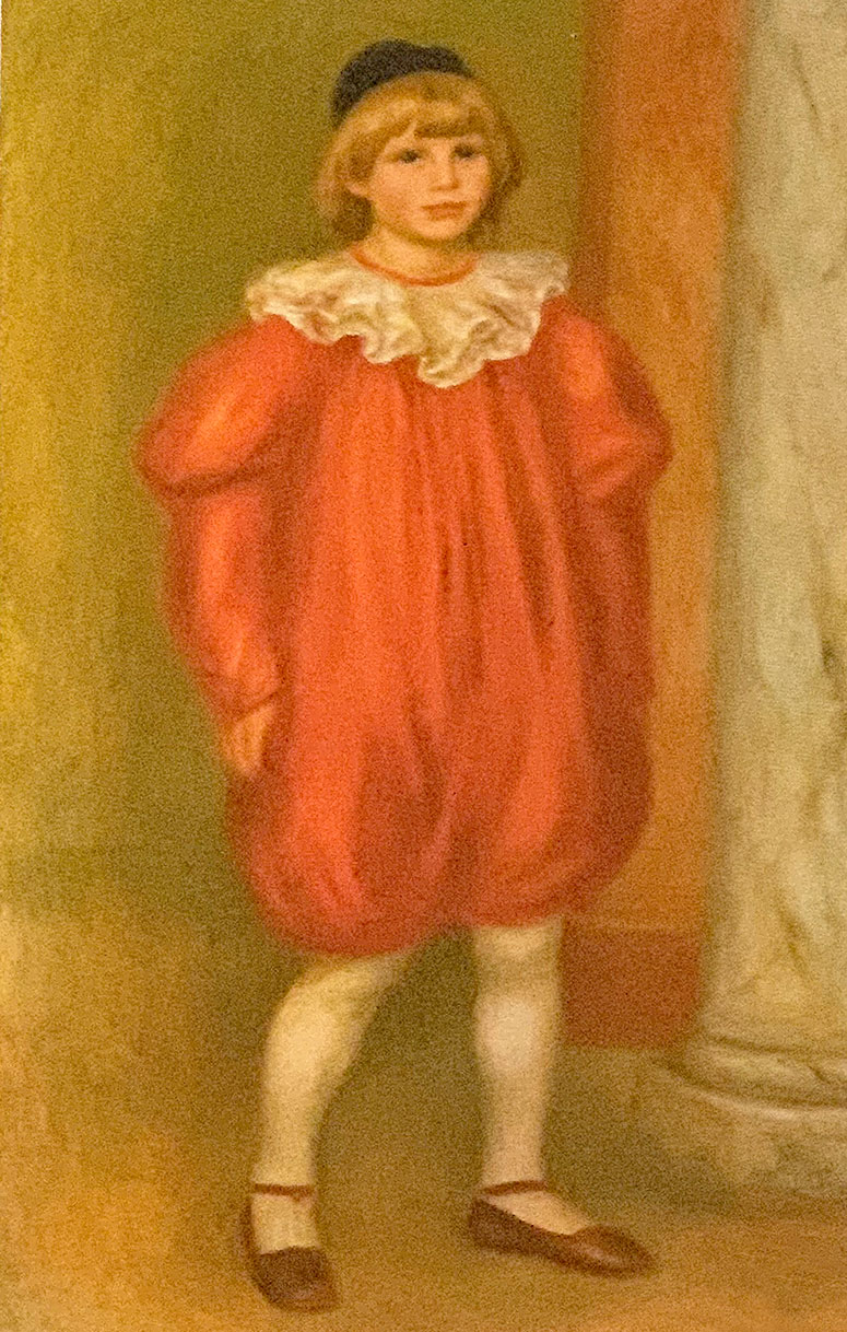 ピエロ姿のクロード（1909年） - ルノワール作