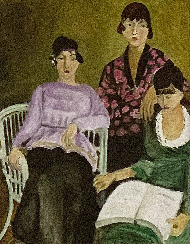 三姉妹（1917年） - アンリ・マティス作