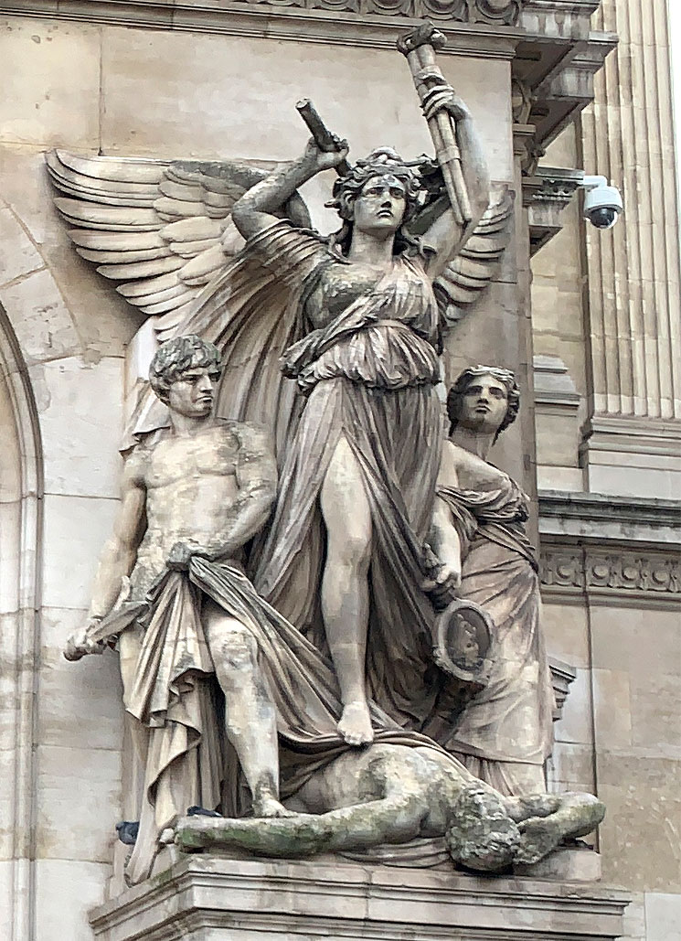 オペラ・ガルニエ 南側ファサードの彫像 カルボー作「舞踏」