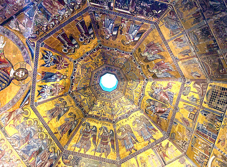 サン・ジョヴァンニ洗礼堂 - 黄金のモザイク画の天使の階級