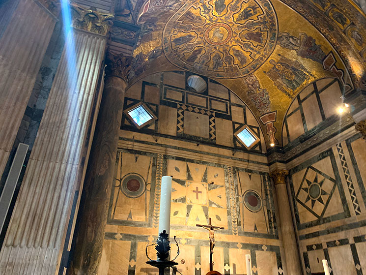 サン・ジョヴァンニ洗礼堂 - 高祭壇のフレスコ画