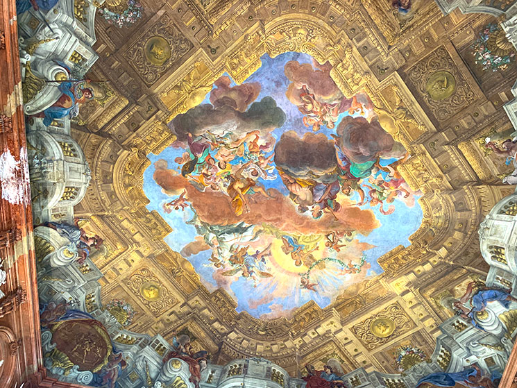 大理石の間 天井のフレスコ画