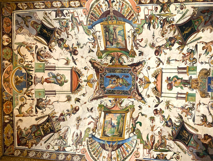 ウフィツィ美術館 第1廊下の天井画