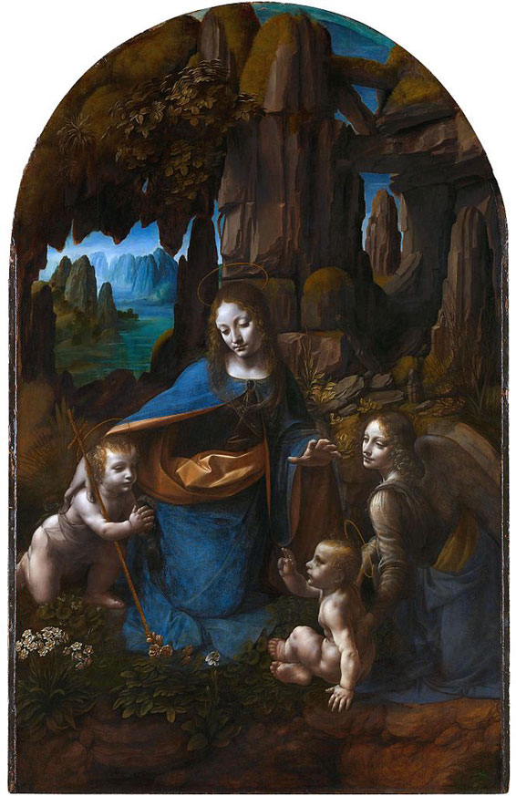 岩窟の聖母（ロンドン版） - レオナルド・ダ・ヴィンチ作