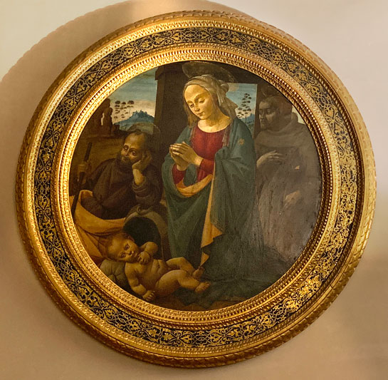 ペネローペの間 - 聖母子と天使（ボッティチェッリ作）