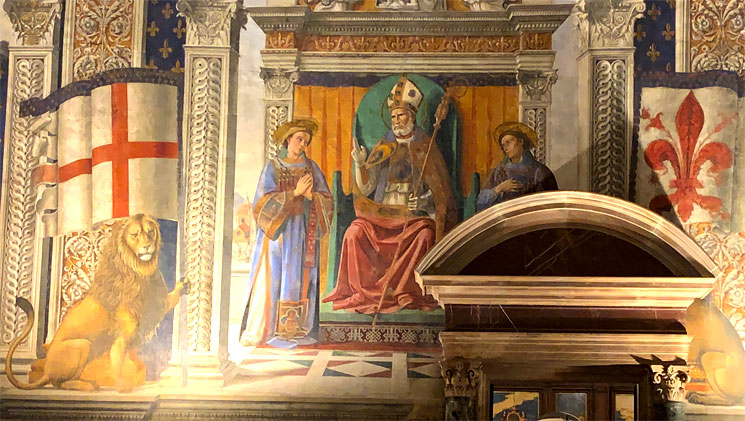 ヴェッキオ宮殿 百合の間のフレスコ画