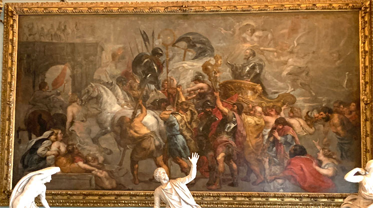 二オペの間 - ルーベンス作の絵画「勝利」