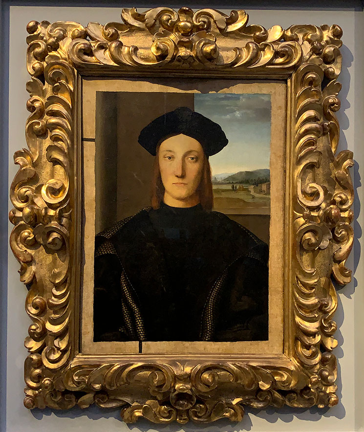 グイドバルド・ダ・モンテフェルトロの肖像 - ラファエロ・サンティ作