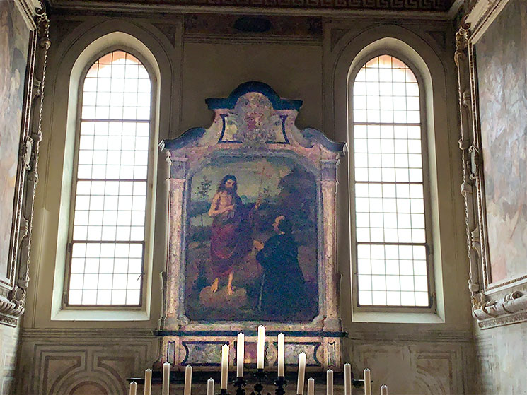 洗礼者ヨハネとマルタ島の騎士の祭壇画