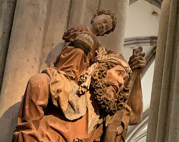 聖クリストフォロスの像