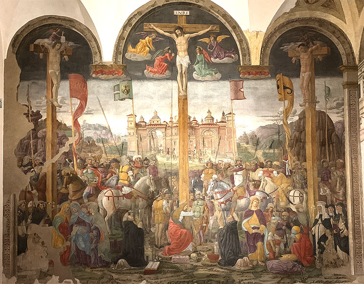 ジョヴァンニ・ドナート・ダ・モントルファノ作「キリストの磔刑」