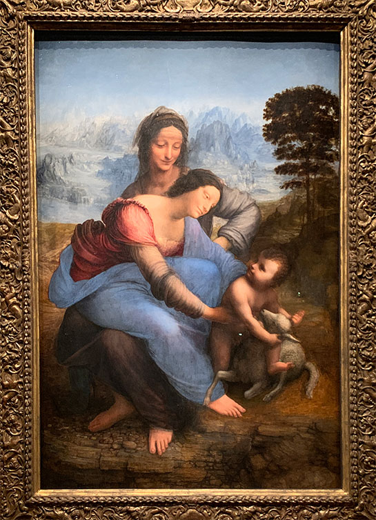 聖アンナと聖母子 - レオナルド・ダ・ヴィンチ作