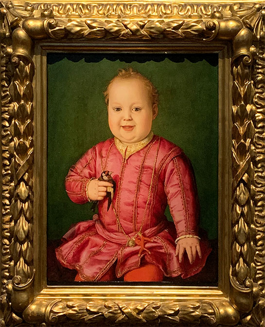 ジョバンニ・デ・メディチの肖像 - アーニョロ・ブロンズィーノ作（1545年）