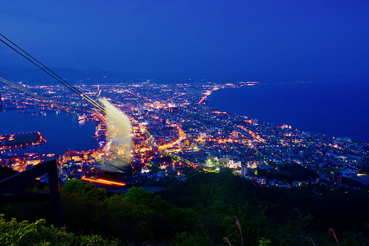 函館山のロマンチック夜景