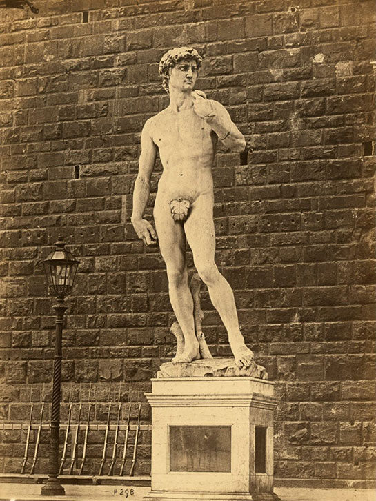 1873年当時 オリジナルのダビデ像