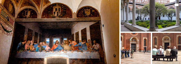 ミラノ：最後の晩餐と聖マリア デッレ グラツィエ教会ツアー