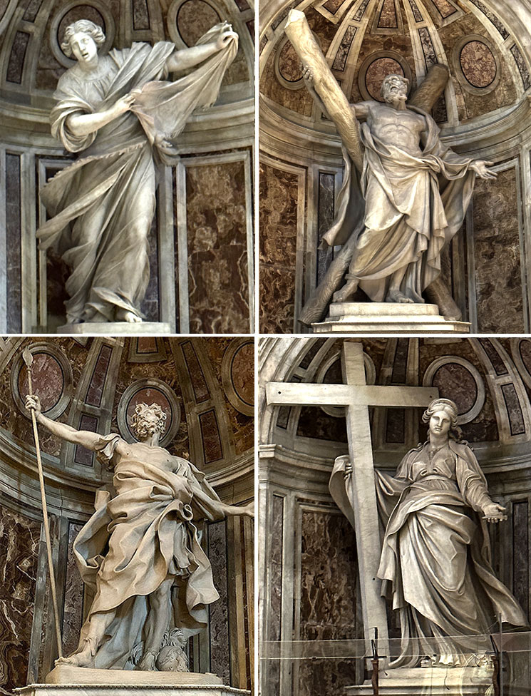 四つの支柱と聖人像