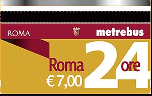 ローマ地下鉄の乗車チケット - 24時間券(ROMA 24H)