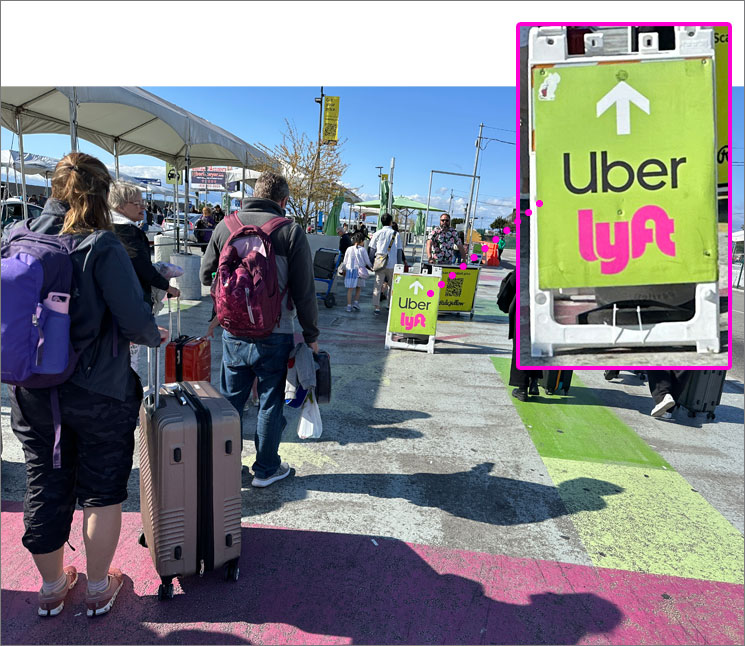 定額タクシー乗り場「LAX-it」- UberとLyftの乗り場案内