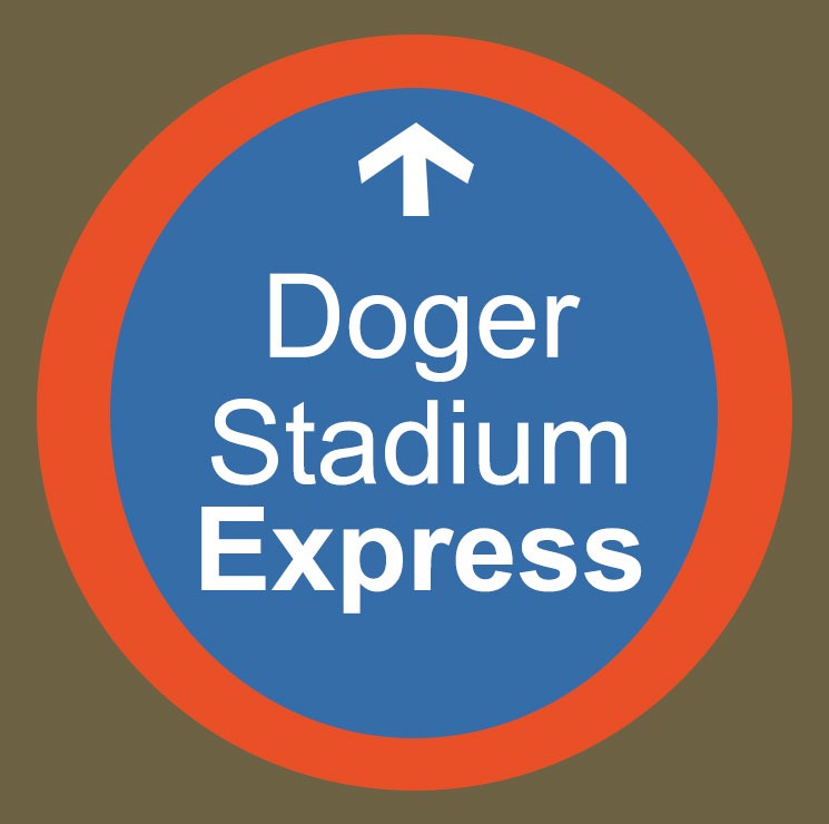 Doger Stadium Expressの案内板