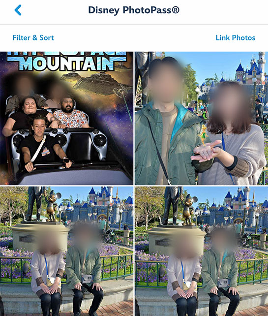 「Disneylandアプリ」の「Photo Gallery」