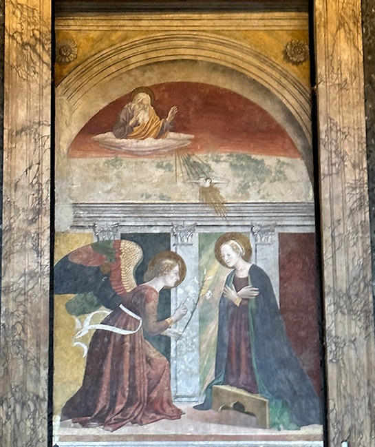「メロッツォ・ダ・フォルリ」の作品「受胎告知」