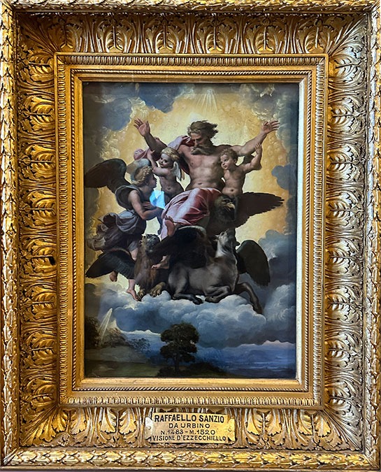 ラファエロ・サンティ作 エゼキエルの幻視