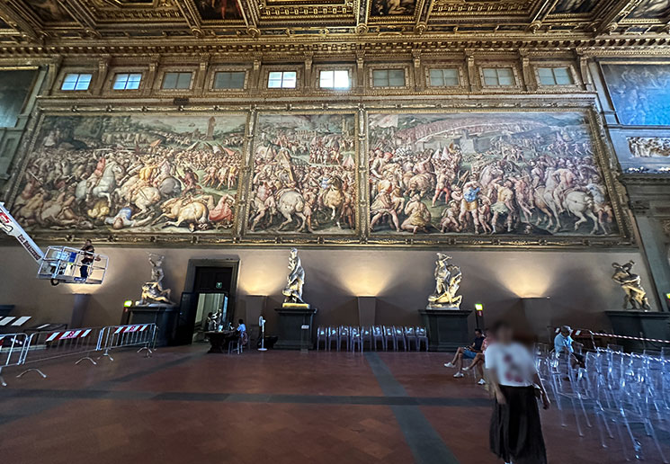 ヴァザーリ作の絵画 ピサ攻略