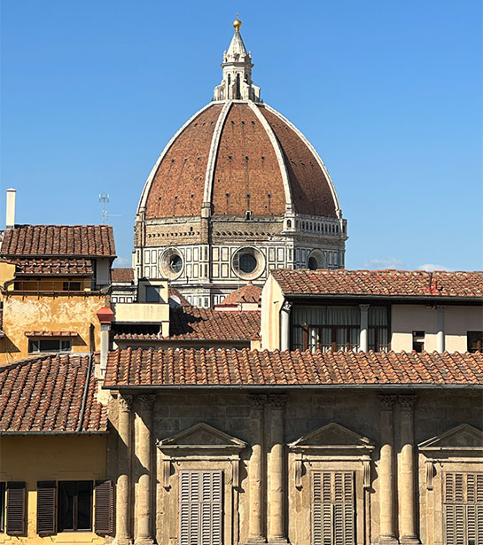 ヴェッキオ宮殿 百合の間から見るドゥオーモ