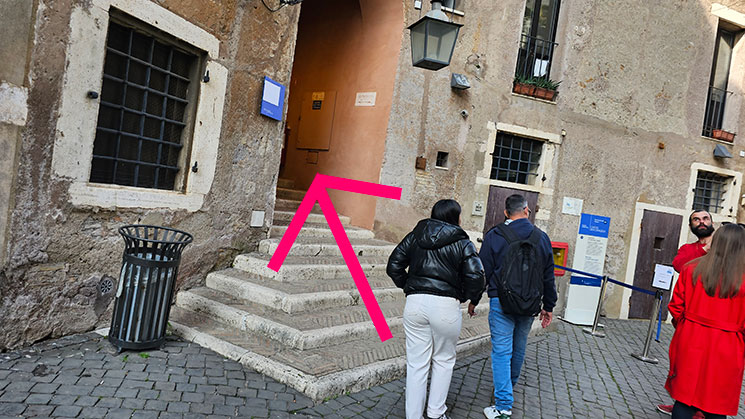 サンタンジェロ城 見学エリアへの入口