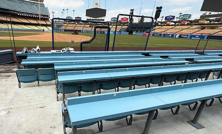 ドジャースタジアム - 「BL（最前列）」座席エリアの写真