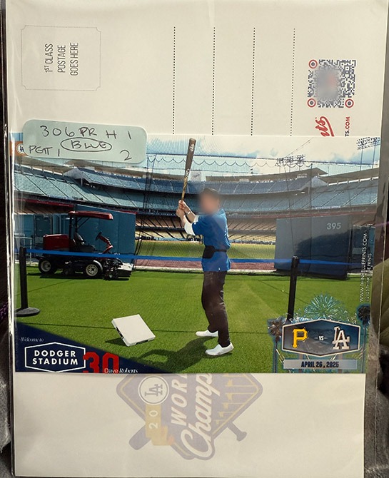 プレゲームツアー開始前の撮影サービスで購入した写真