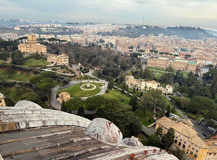 クーポラから見る北西側の景観