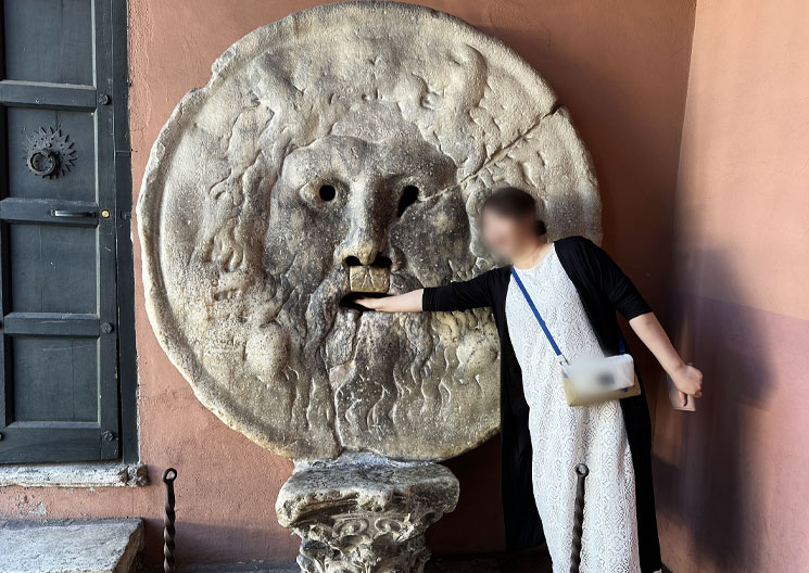 真実の口の記念撮影スポット