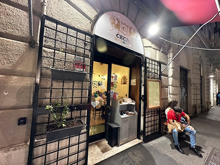 Trattoria Cecioの外観