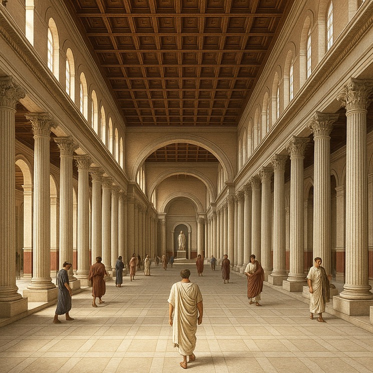 バシリカ・アエミリアの再現イメージ