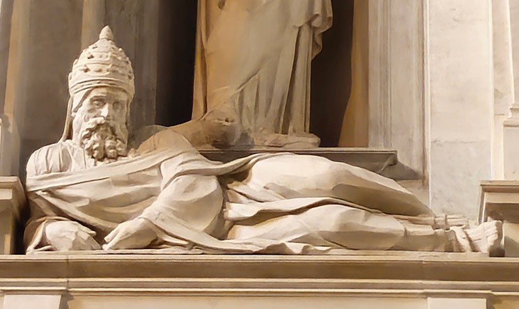 教皇ユリウス2世の寝姿