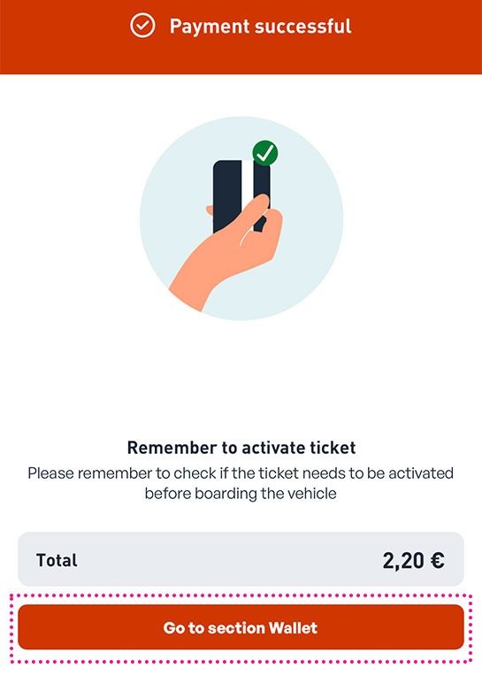 ATM Milano Official チケットの購入完了画面2