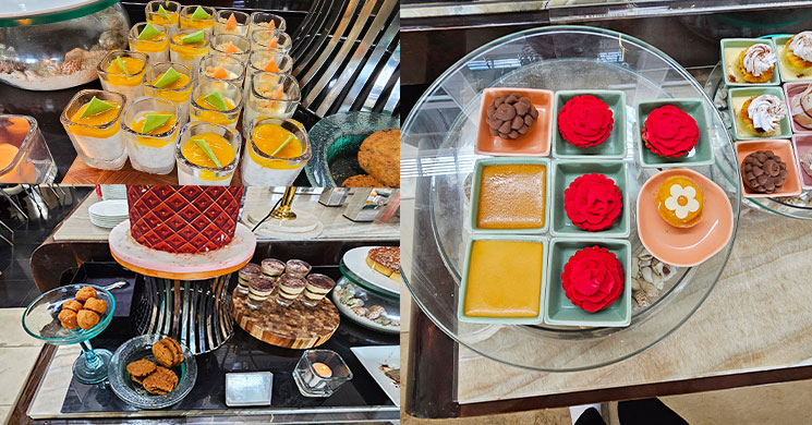 アフタヌーンティー ビュッフェで提供されるスイーツ