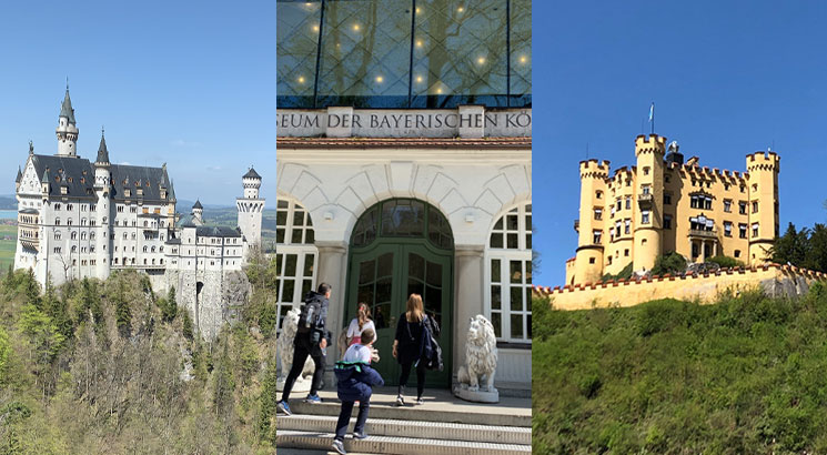 ノイシュヴァンシュタイン城、ホーエンシュヴァンガウ城、バイエルン王博物館の外観