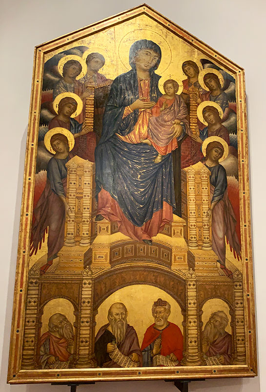 荘厳の聖母(サンタ・トリニタ教会のマエスタ)/ チマプーエ(1280~90年頃)