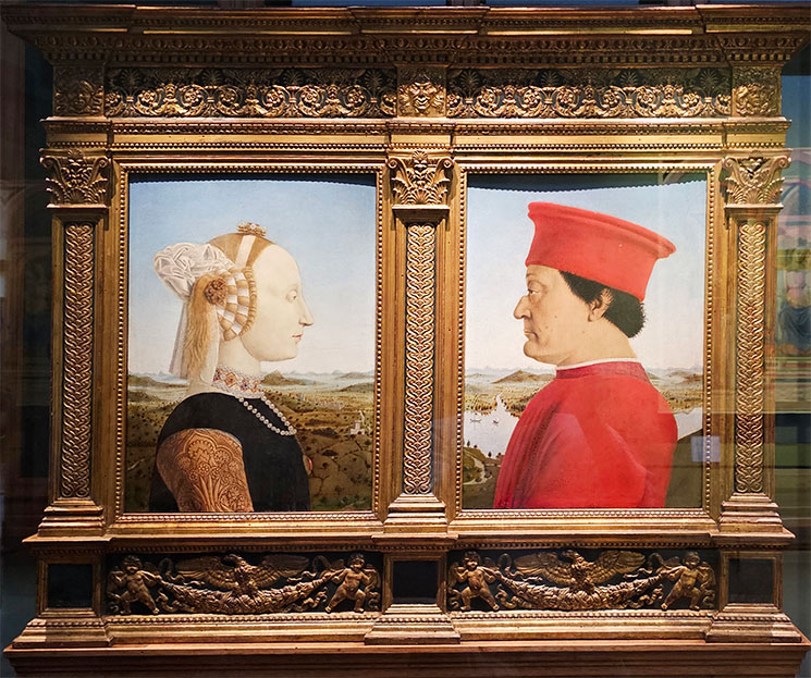 ウルビーノ公夫妻の肖像 - パオロ・ウッチェッロ作