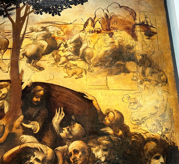 「東方三博士の礼拝」レオナルド・ダ・ヴィンチ作(1481年)